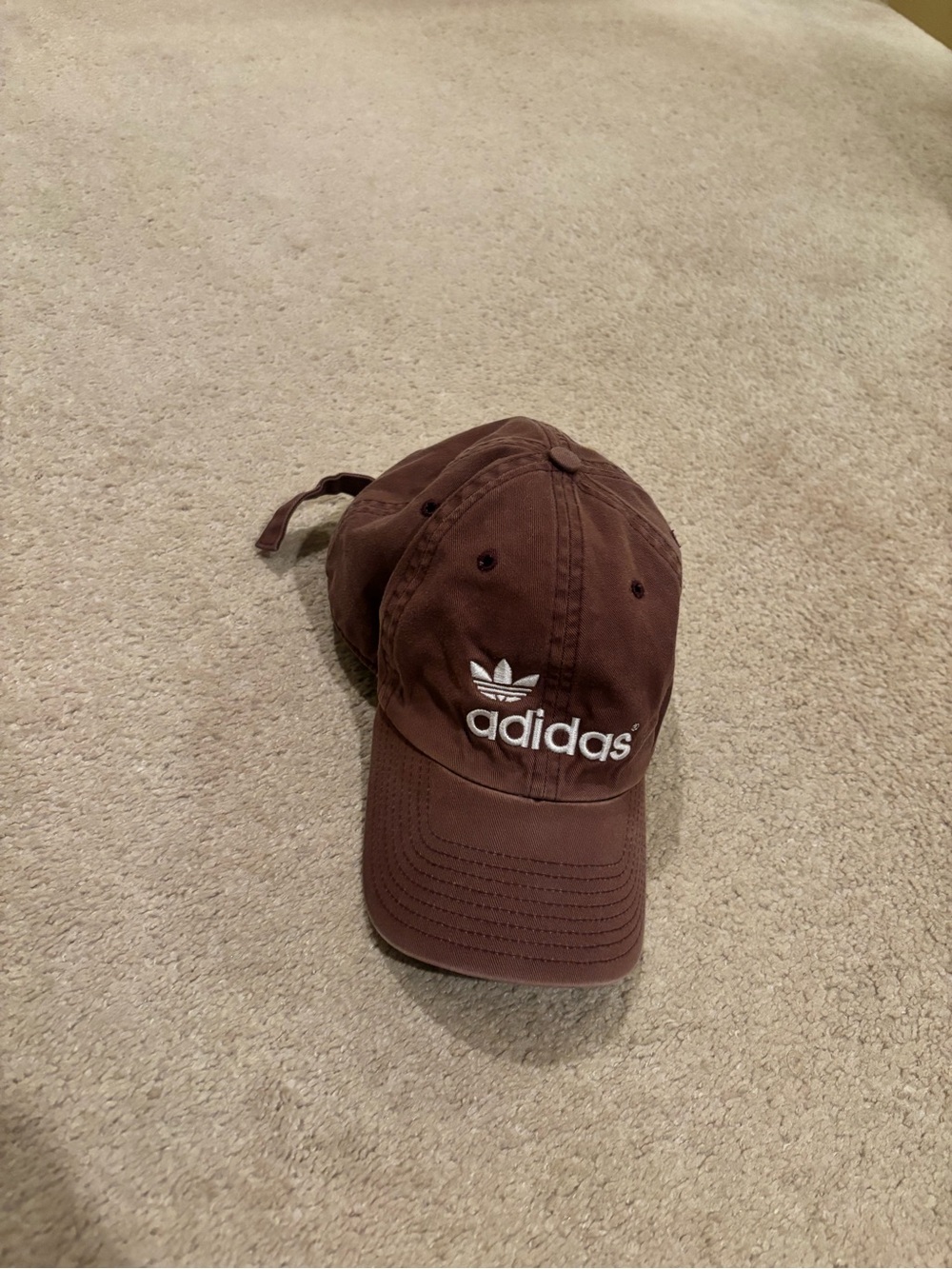 adidas Brown Trefoil Logo Baseball Cap